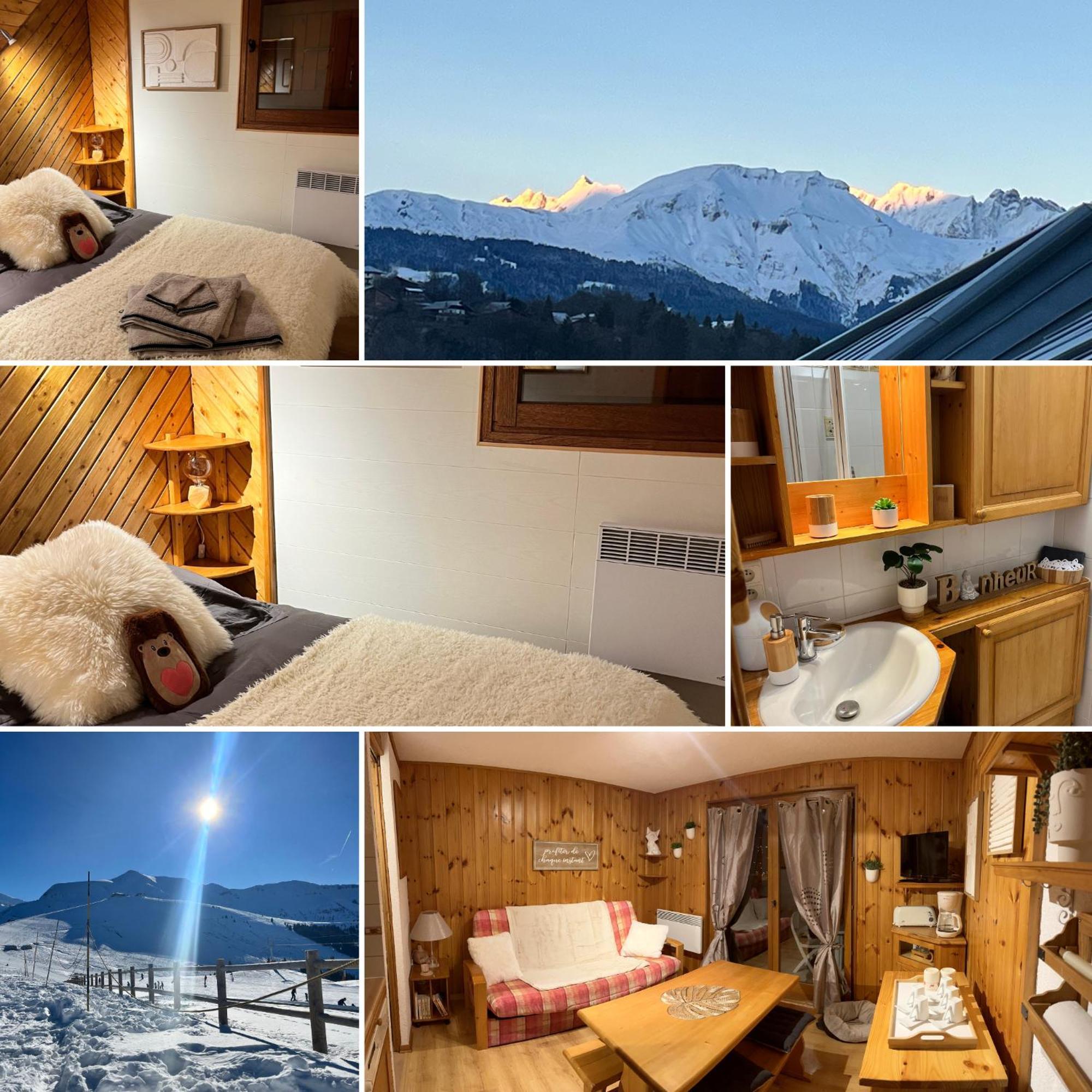 Ski Ou Thermes? Un Appt Cabine Avec Vue Magnifique Saint-Gervais-les-Bains Eksteriør billede
